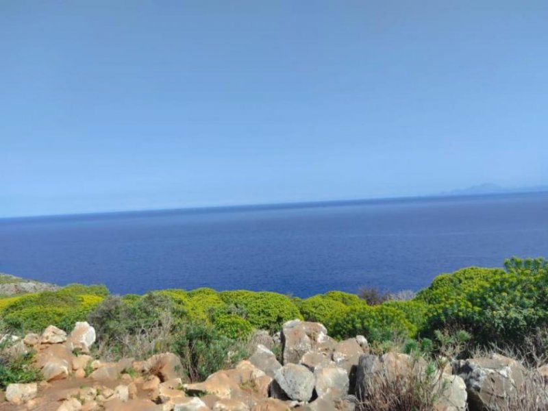 Omprogialos Kreta, Omprogialos: Grundstück mit unverbaubarem Meerblick zu verkaufen Grundstück kaufen